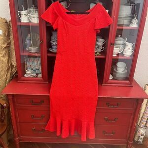 Vintage Opening Ceremony Dress Red Size Medium